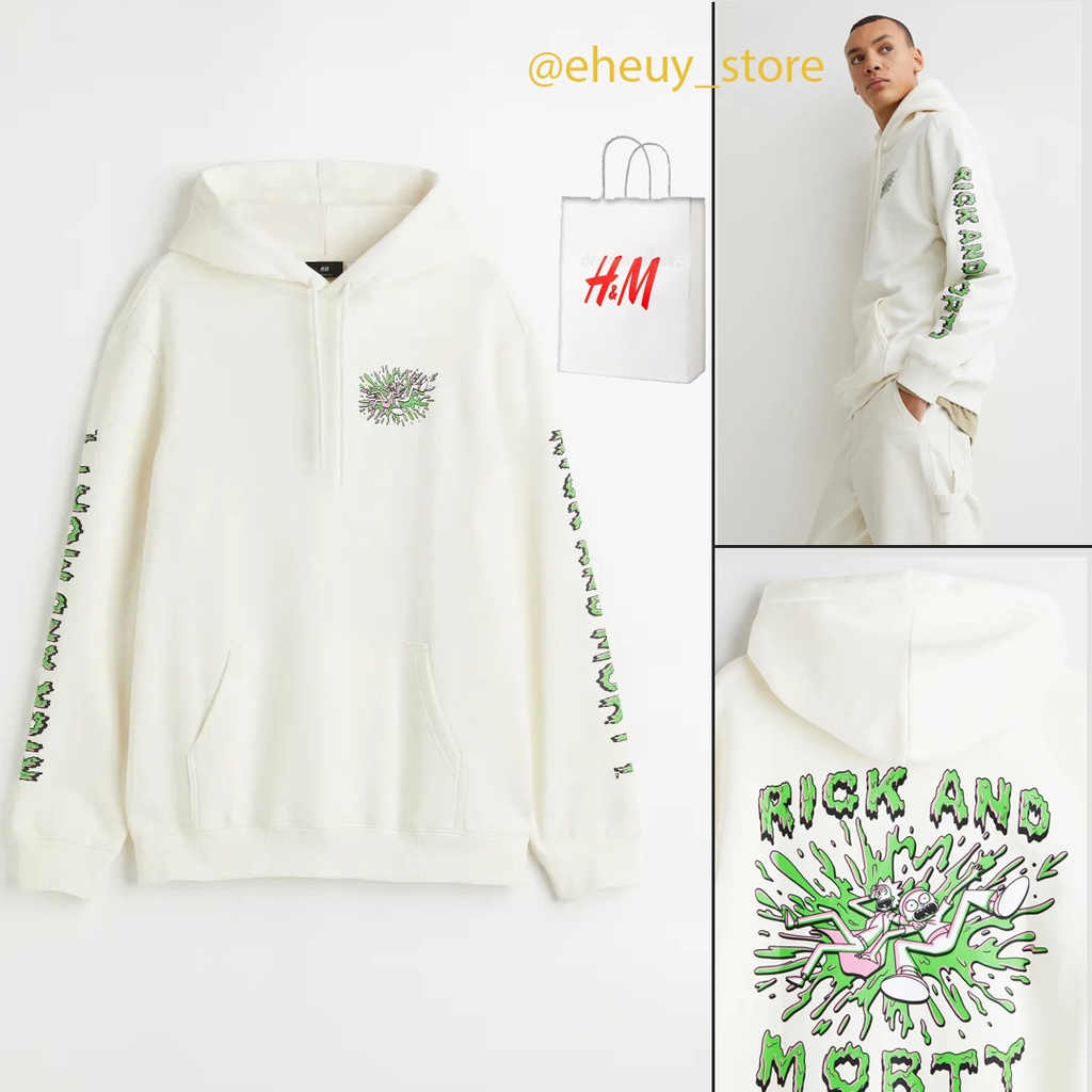 Sudadera con capucha H M Rick Morty sudadera blanca Rick Morty White HnM su ter blanco