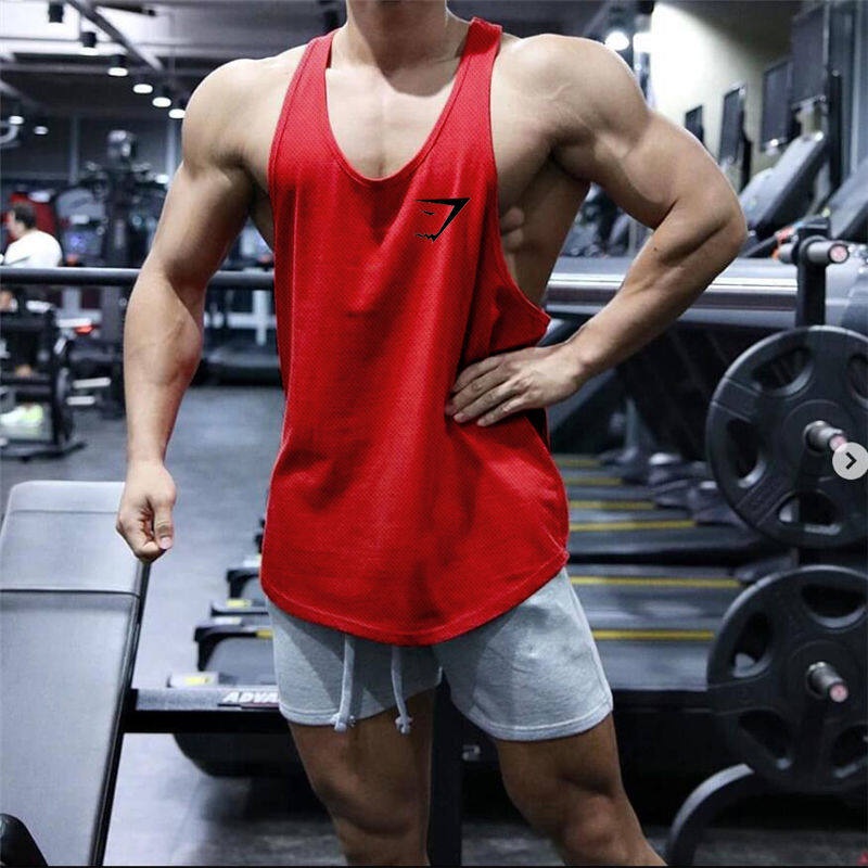 Camiseta de entrenamiento de malla para hombre Top Fitness ropa interior de  entrenamiento a la moda Casual sin costuras Gym Tanktops Bodybuilding