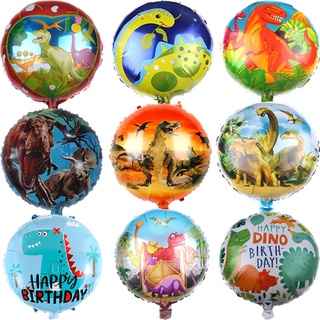 Globos de dinosaurio para fiesta, 4 piezas de globos de aluminio de  dinosaurio para niños pequeños, suministros de decoración de fiesta de  cumpleaños