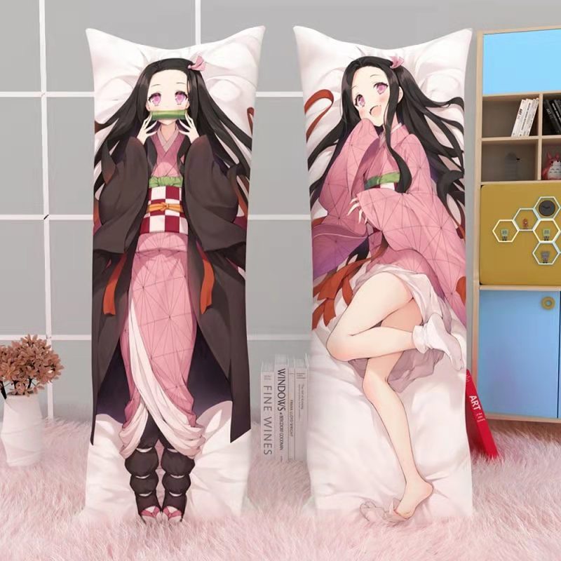 60x180cm Anime Chica Almohada Demon Slayer Sexy Cuerpo Dakimakura Kamado Kawaii Funda De Almohadas Waifu Shopee Mexico