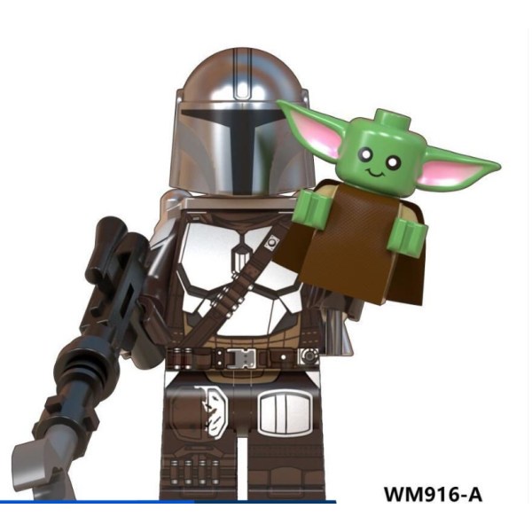 24 Hour Deliveramini Star Wars The Mandalorian Baby Yoda Lego Figuras Juguetes WM916 A Bloques De Construccion YKZQ