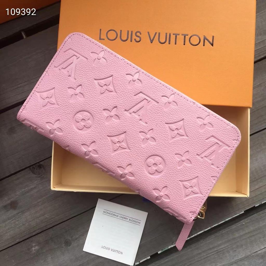 ✥ [Con Caja] 100 % Auténtico Louis Vuitton Nuevo Rosa Relieve LV