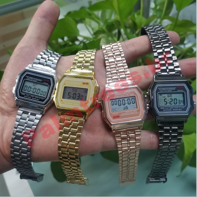 reloj Casio Retro Vintage unisex hombre y mujer varios colores digital  watch A159 WR F91W
