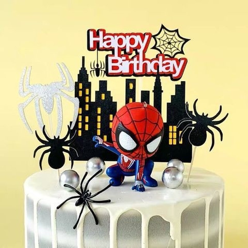 Set De 6 Mini Figuras Para Decorar Tartas - Cumpleaños, Fiestas Temáticas, Material ABS, Altura 7 Cm