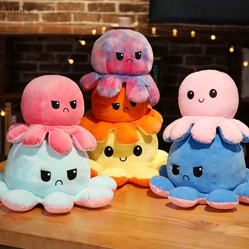 Mu ecas De Pulpo Reversibles Grandes De 20 Cm Juguetes De Peluche