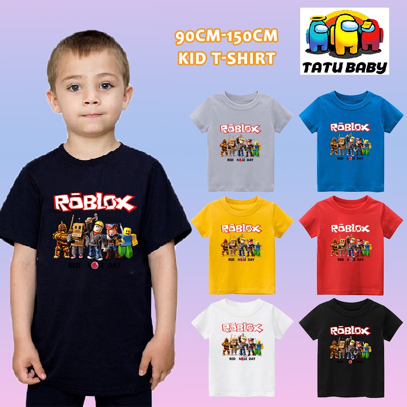 ROBLOX Camiseta Para Ninos Baju Budak Lelaki 100 Algodon Kanak Camisetas Shopee Mexico