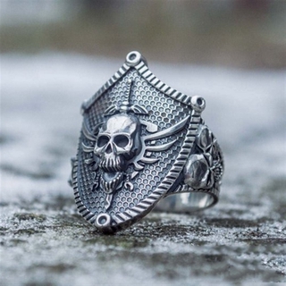 Anillos de plata calaveras para online hombre