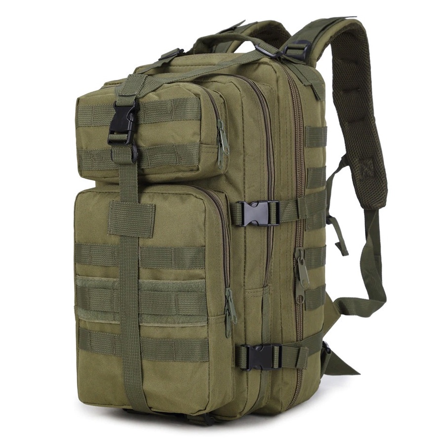 Bolso bandolera para hombre, mochila táctica militar Molle, bolsa cruzada  deportiva para caza, viajes, senderismo, Caqui