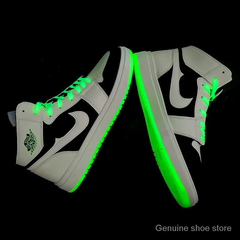 Spot NK Autumnaj1men Zapatos Luminoso Panda De Alta Calidad Air Force One Parte Superior Zapato De Junta Estudiante Zapatil
