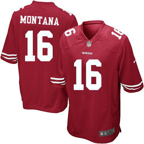 Camiseta De Futbol De San Francisco 49ers NFL No 16 Joe Montana Tops Legend Jersey Deporte Suelto Unisex High Qual Shopee Mexico