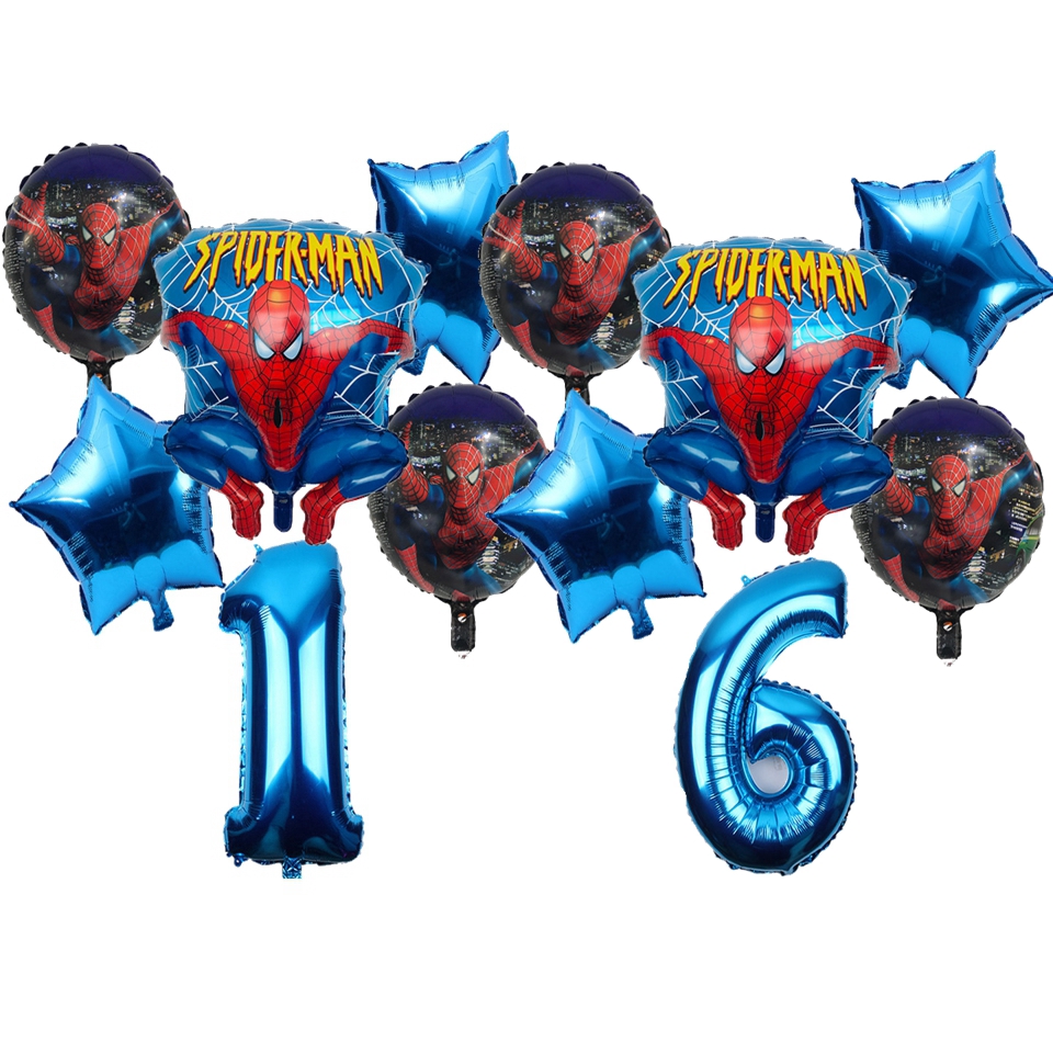 Globos Spiderman con Helio para Cumpleaños