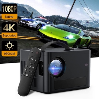 Mini Proyector 4k Video 9500 Lúmenes Full Hd 1080p Con Android TV 10.0 ,  Soporte 5g Wifi 250 Pulgadas Portátil 4k Ultra