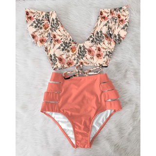 Bañador Transpirable Floral Bikini Fresco Suave Mujer Chica Ropa