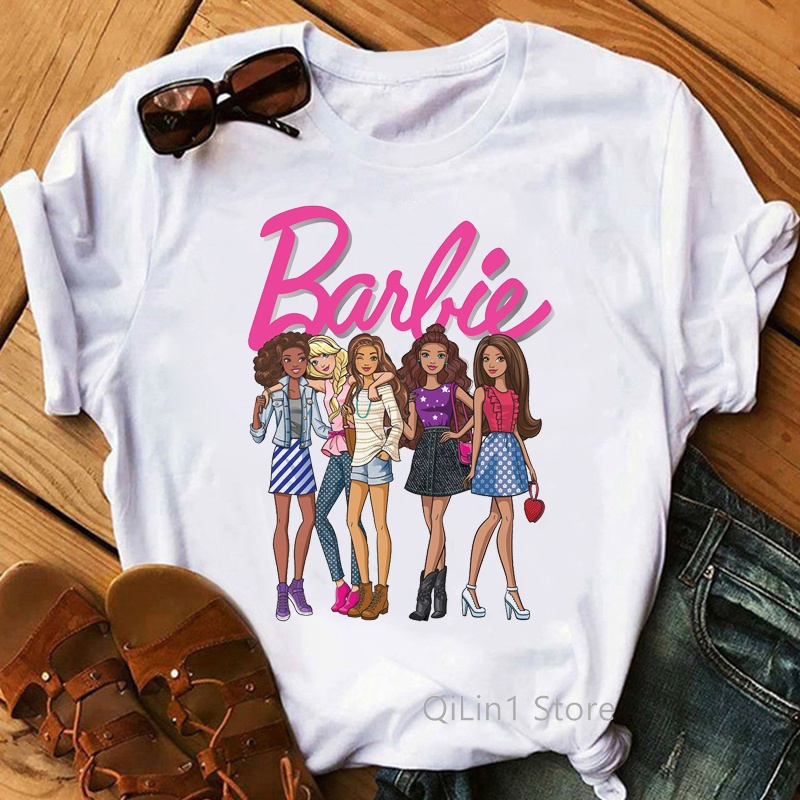 Playeras Personalizadas Camisetas De Barbie Para NiÃ±as Playeras