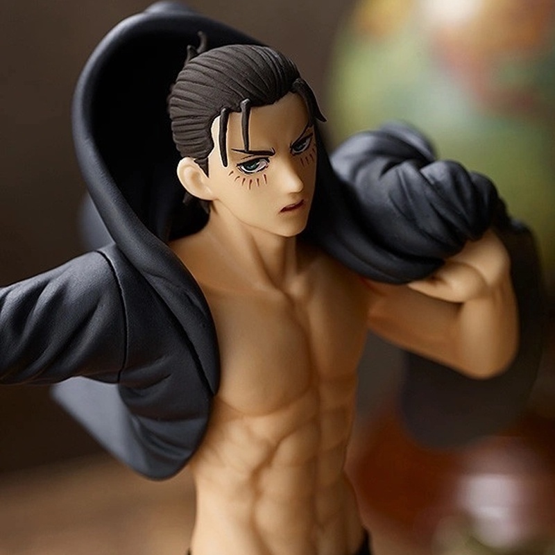 Figura De Anime Eren Jaeger Q Edition – Modelo De PVC De 10 Cm Con Articulaciones Móviles Y Accesorios Faciales, Ideal Para Coleccionistas Y Fans De Attack On Titan (Regalo Decorativo)