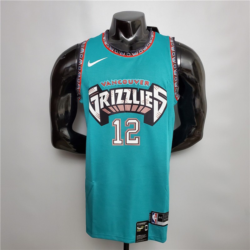 Morant 12 Memphis Grizzlies Green Nba Basketball Shirt