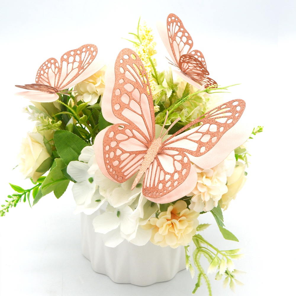 Set de pegatinas flores / mariposas