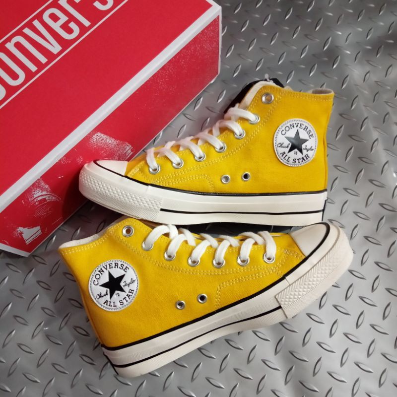 Zapatos CONVERSE amarillos de alta brillante calidad PREMIUM 70s