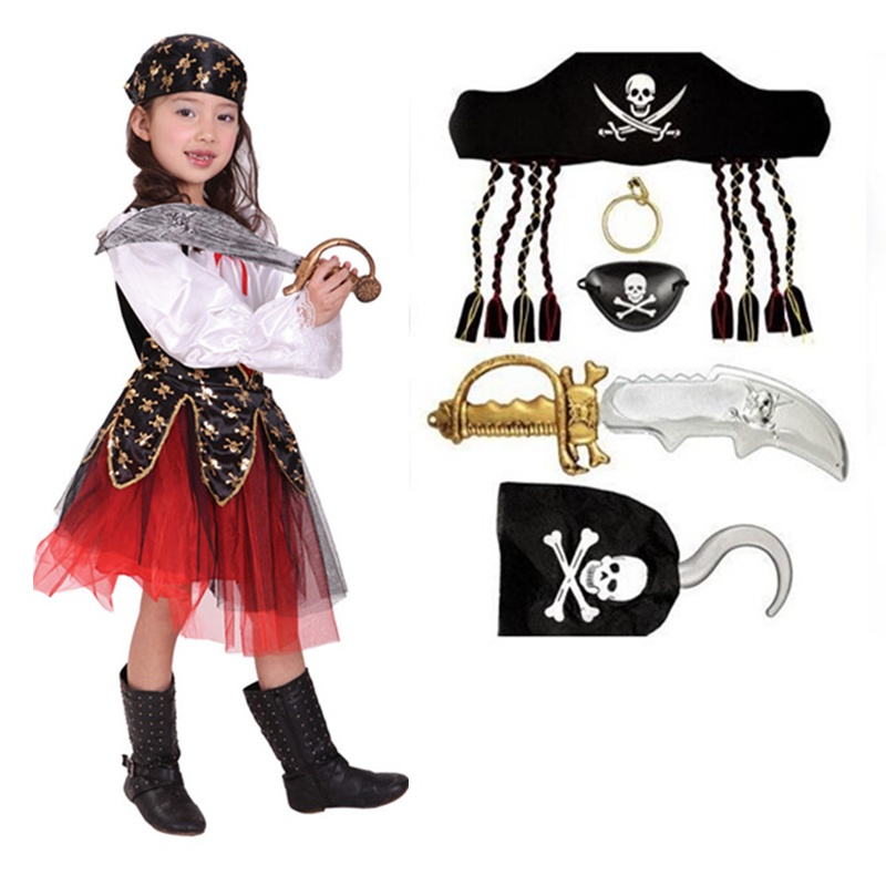 Disfraz De Pirata De Halloween Para Niñas Cosplay Piratas Del
