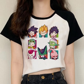 Dragon z Vegeta Son Goku top tees Mujeres casual ulzzang Ropa harajuku Blanco | Shopee México