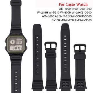 Correa de reloj de resina adecuada para Casio AQ-S810W AEQ-110 correa de  reloj con hebilla de goma y correa de reloj casio