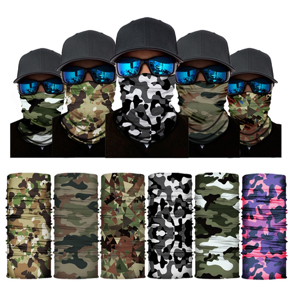Máscara facial de camuflaje militar, bandana, pasamontañas, capucha para  hombres y mujeres, entrenamiento táctico, ciclismo, esquí, resistente al