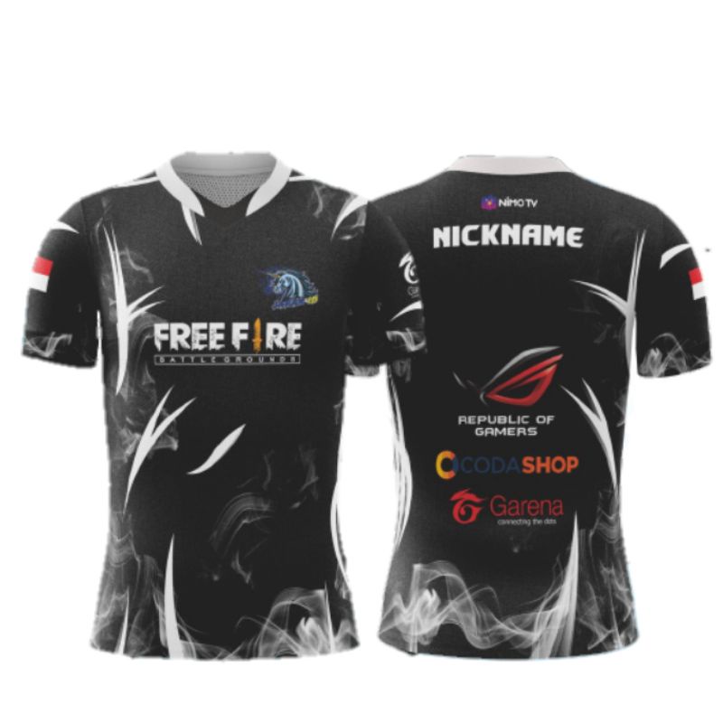 Uniforme Camisetas Personalizadas De Free Fire Free Fire Esport