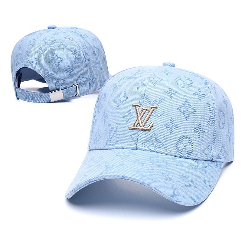 iKqS [Listo Stock] Louis Vuitton LV Logo Gorra De Béisbol Sun