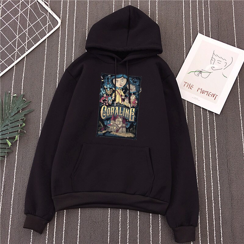 Capucha Sudaderas De Coraline Disfraz Coraline Sudadera Coraline