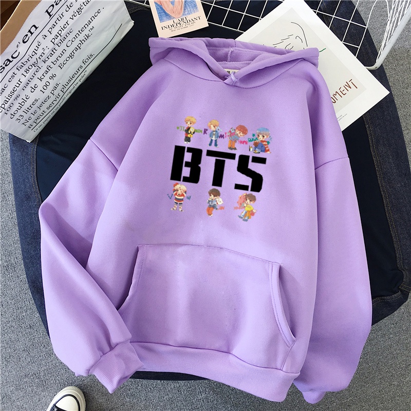 Otono BTS KPOP Bangtan Jersey Impreso Hombres Y Mujeres Sudadera Con Capucha JIN JIMIN SUGA LOVE YOURSELF Sudaderas Pullover