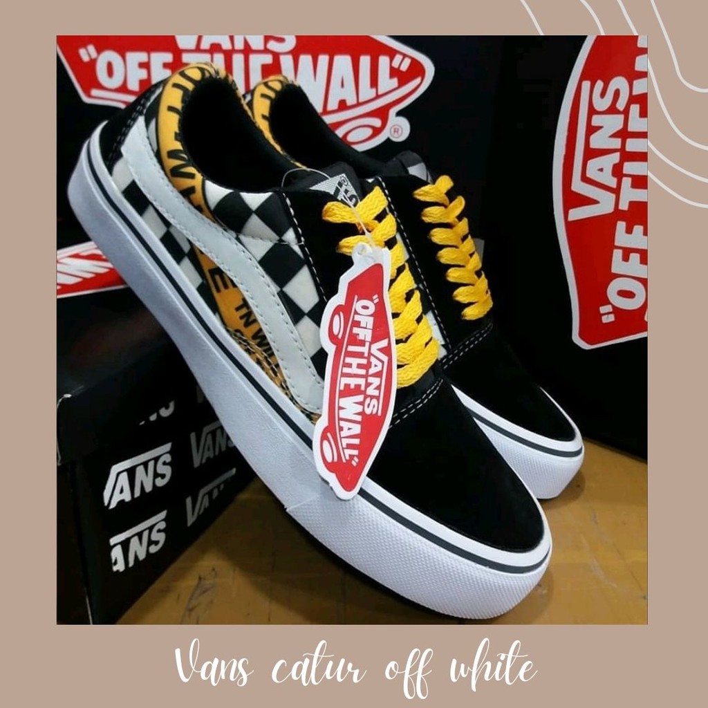 Zapatos vans clearance hombre blancos amarillos