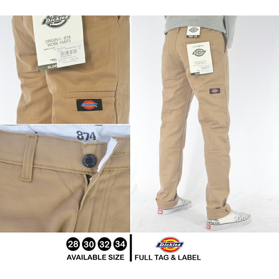 Pantalones Chinos Dickies 874 De Bolsillo Premium Chino Largo Para Hombre