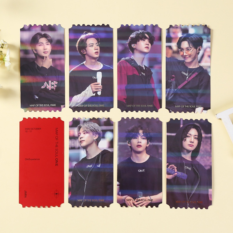 Listo Stock BTS Mapa De SOUL ON:E DVD HD Tarjeta 7 Unids/set JK V