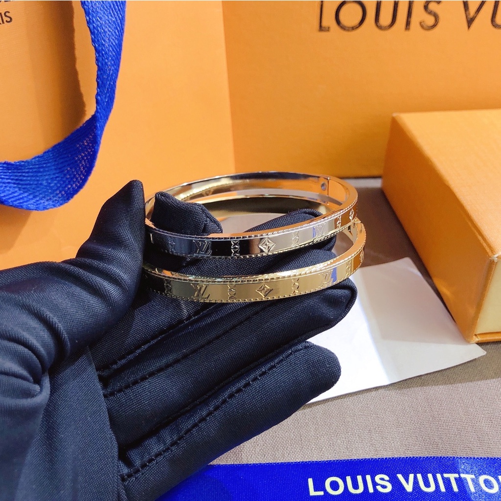 LV Louis Vuitton Brazalete Pulsera Delicada Joyería Regalo De Lujo Hombre  Mujer OYY5