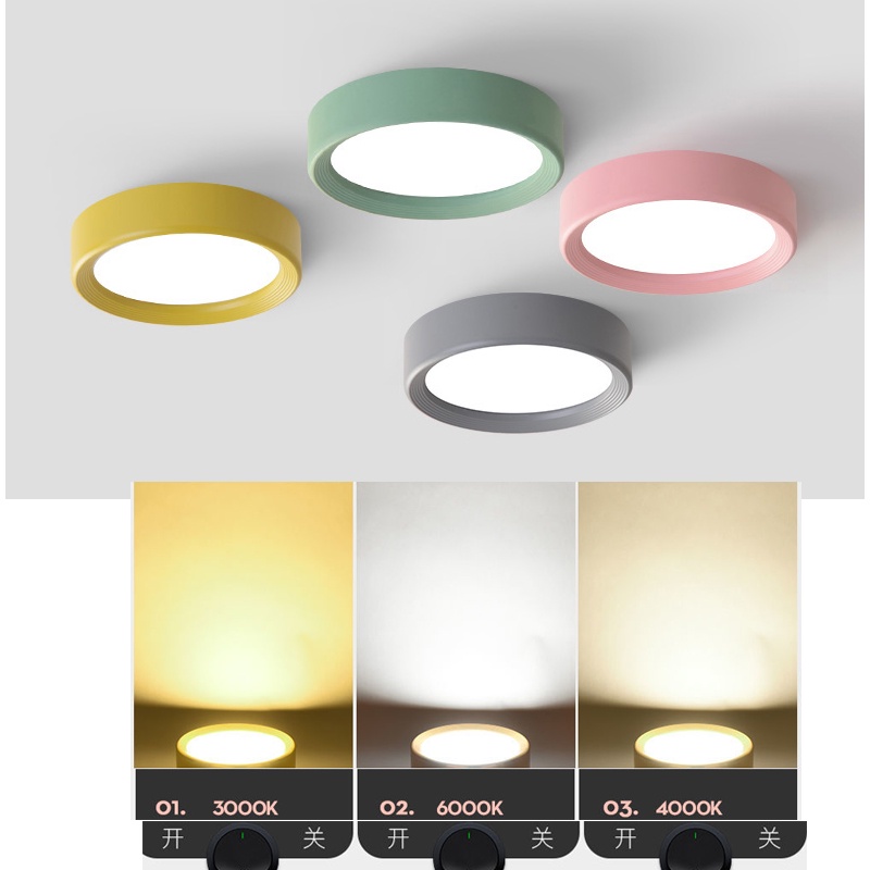 Tri Downlight Led Tricolor Montado En Superficie 5W 10W 3 Colores Luces ...