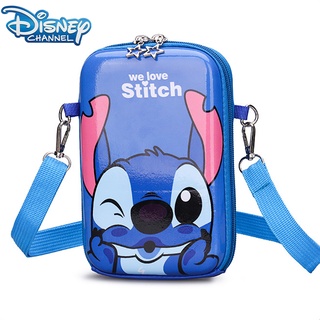 Bolsos cruzados de felpa de Disney Stitch para niñas, bolsos de