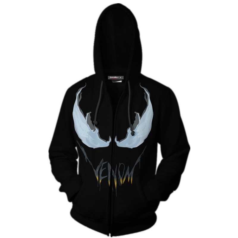 Superhero Spiderman Venom Sudaderas Hombre Mujer Impreso 3D Moda Casual Streetwear Chaqueta Shopee Mexico