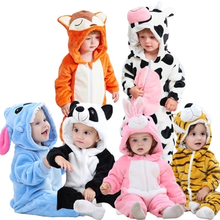 beb mameluco de invierno caliente onesie ni os ni as mono lindo vaca panda animales divertidos fiesta hogar desgaste beb disfraces