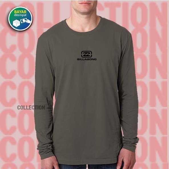COTTON COMBED Camiseta hombre Premium manga algodón peinado años 24s / Billabong black 002 camiseta Distro de manga larga para hombre | Shopee México