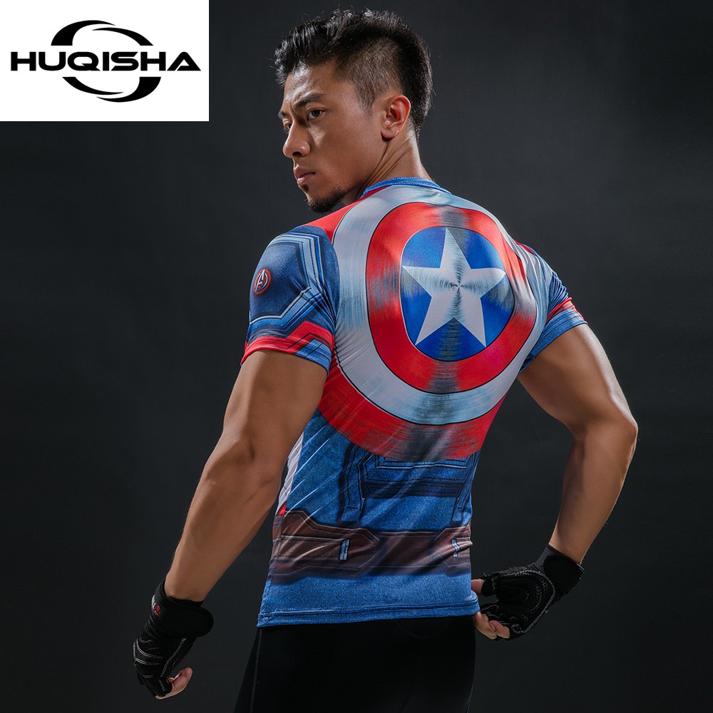 Camiseta capitan america hombre sales