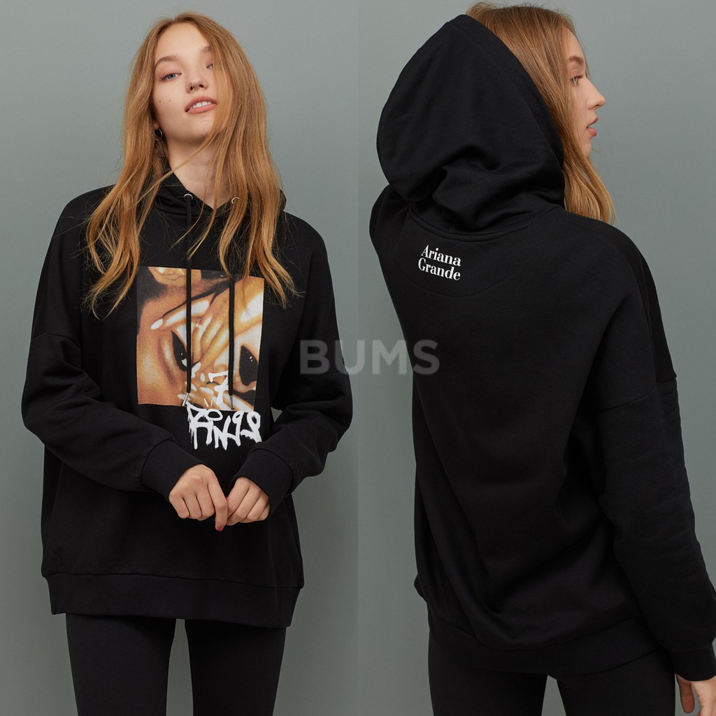 trama basura loco H&m x Ariana Grande sudadera con capucha - chaquetas/suéteres/sudaderas  originales HnM - HM Unisex | Shopee México