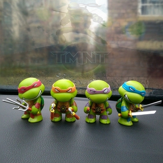 Figura de Anime de Tortugas Ninja Mutantes adolescentes para niños, juguete  móvil de articulación, modelo de decoración hecho a mano, versión de