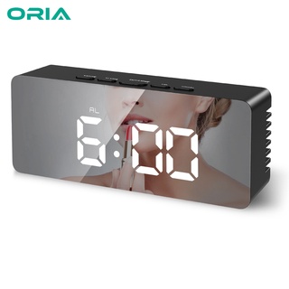 Parlante despertador radio reloj digital recargable con bluetooth alarma FM  USB - Canela Hogar