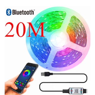 Luces Led Bluetooth,10 Metros (5 Metros + 5 Metros) Tira Led,Mult-Colores Tiras  Led de Luz Led Sync to Música con Control Remoto y App del Teléfono  Inteligente Compatible con iOS y Android