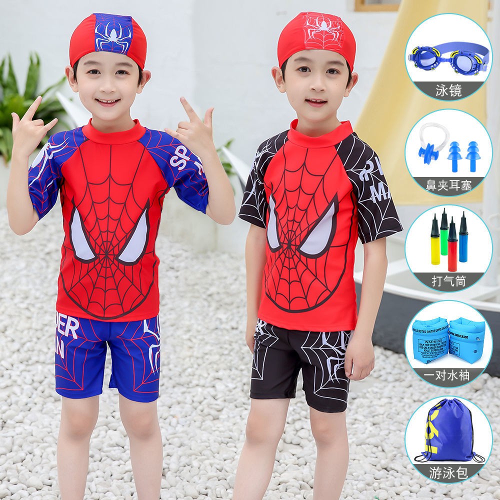 URAQT Bañador Niño, Bañador Natacion Niño de Secado Rápido con Gorro  Piscina Niño, Estampado Bañador Spider Niño, Traje de Baño Niño de Una  Piezas