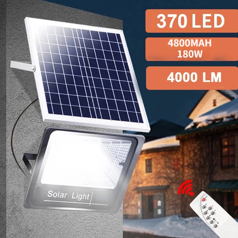 Luces solares de calle de 800 W LED para exteriores, luz de seguridad  alimentada por energía solar, sensor de movimiento, sensor de luz + control