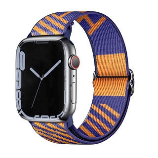 Bonola-cargador de reloj con cordón trenzado, hebilla para Apple