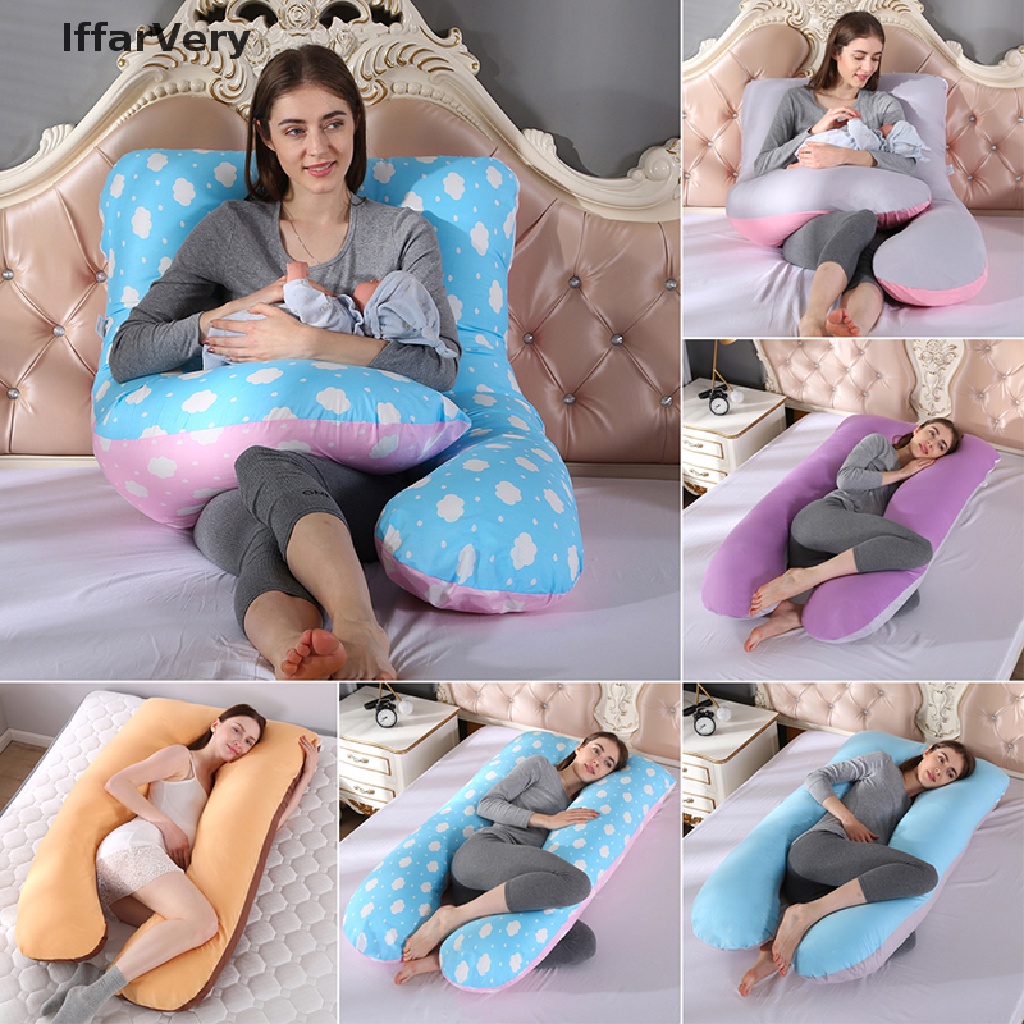 IffarVery Funda De Almohada Lavable Para Maternidad De Cuerpo Completo  Embarazo En Forma De U