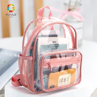 Mochila transparente de PVC para mujer, bolso escolar para adolescentes,  estudiantes, hombres, aprobado por el estadio - AliExpress