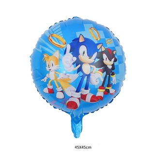 Sonic Cumpleaños Tema Fiesta Decoraciones Globo Guirnalda Conjunto De  Lámina De Látex Globos Para The Hedgehog Niños Baby Shower Suministros De